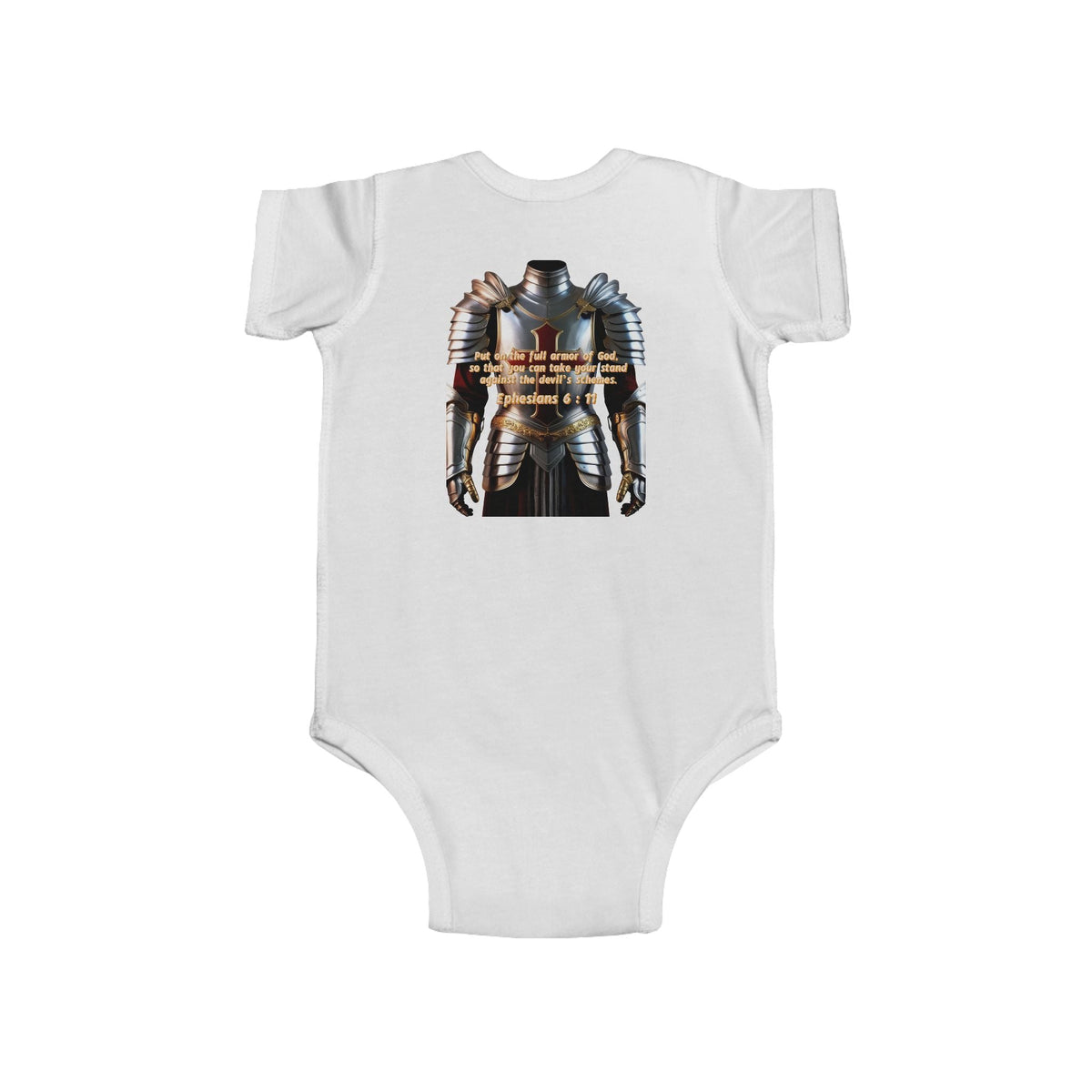 Religious Graphic Armor Of God Design - Infant Fine Jersey Bodysuit Printify