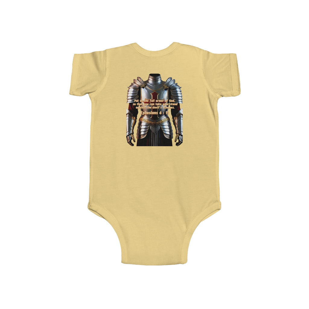 Religious Graphic Armor Of God Design - Infant Fine Jersey Bodysuit Printify