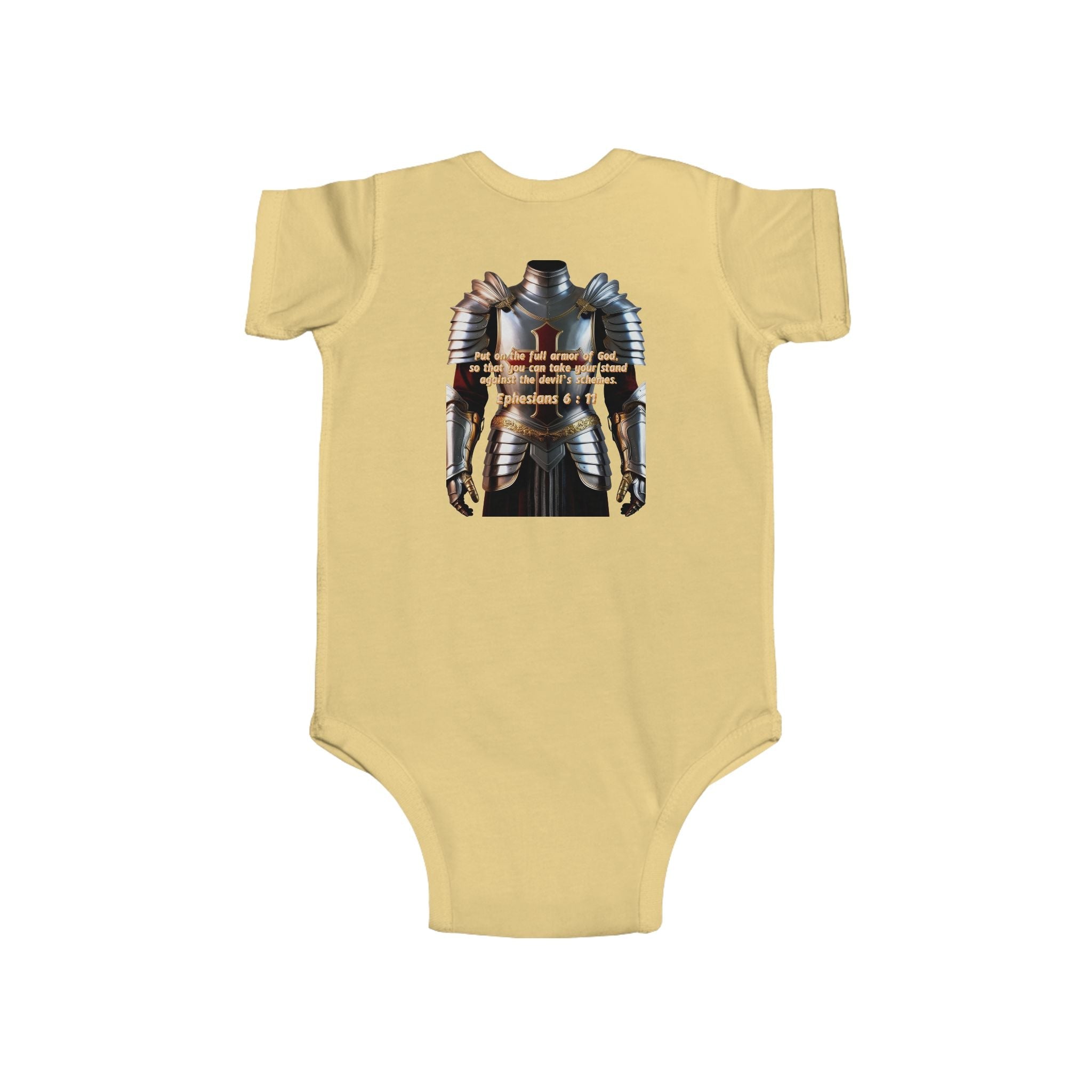 Religious Graphic Armor Of God Design - Infant Fine Jersey Bodysuit Printify
