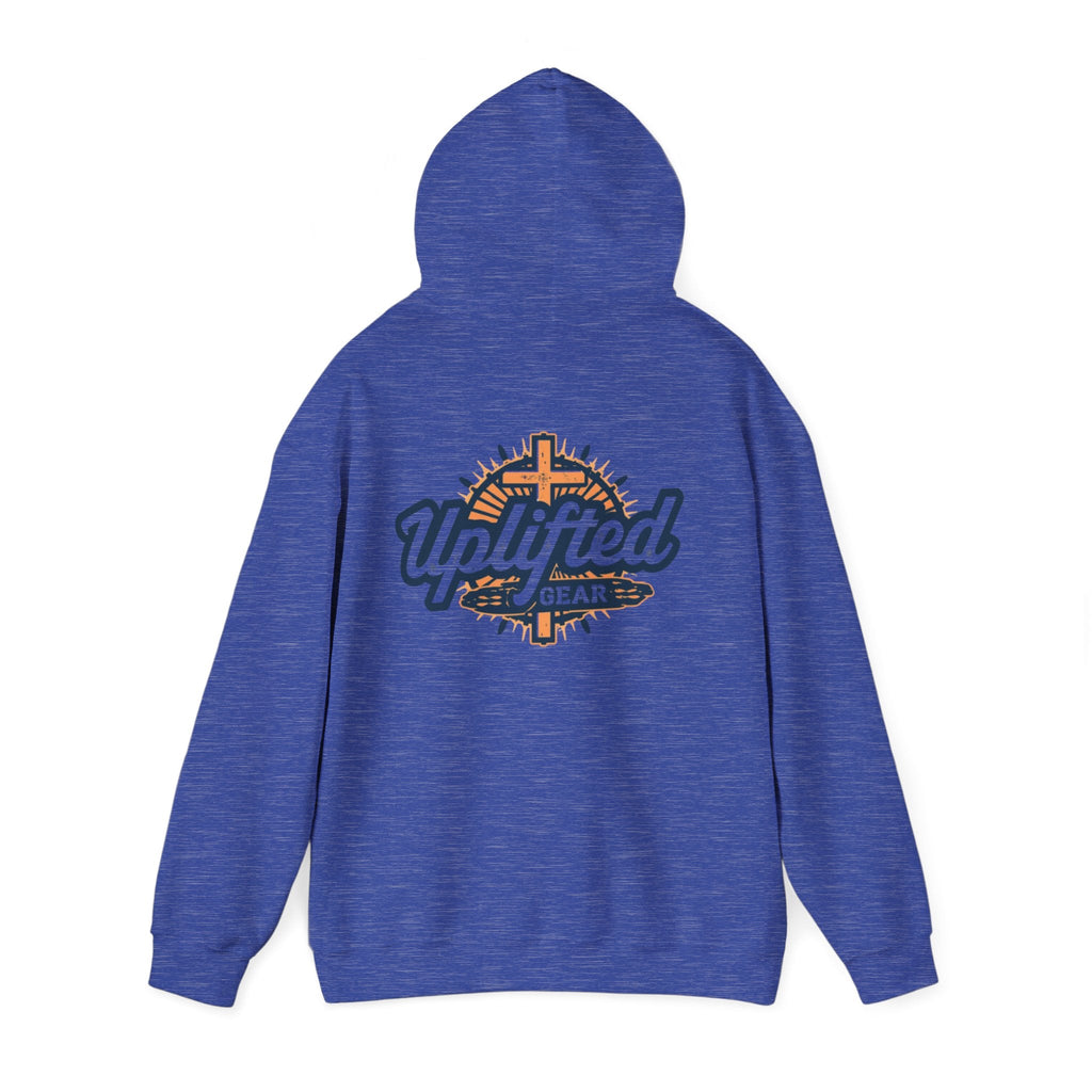 Uplifted Gear Christian Hoodie – Bold Logo Faith Hoodie for Inspired Living Printify