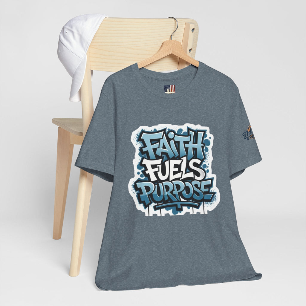Faith Fuels Purpose T-shirt – Inspirational Christian T-shirt for Divine Drive & Unstoppable Belief Printify