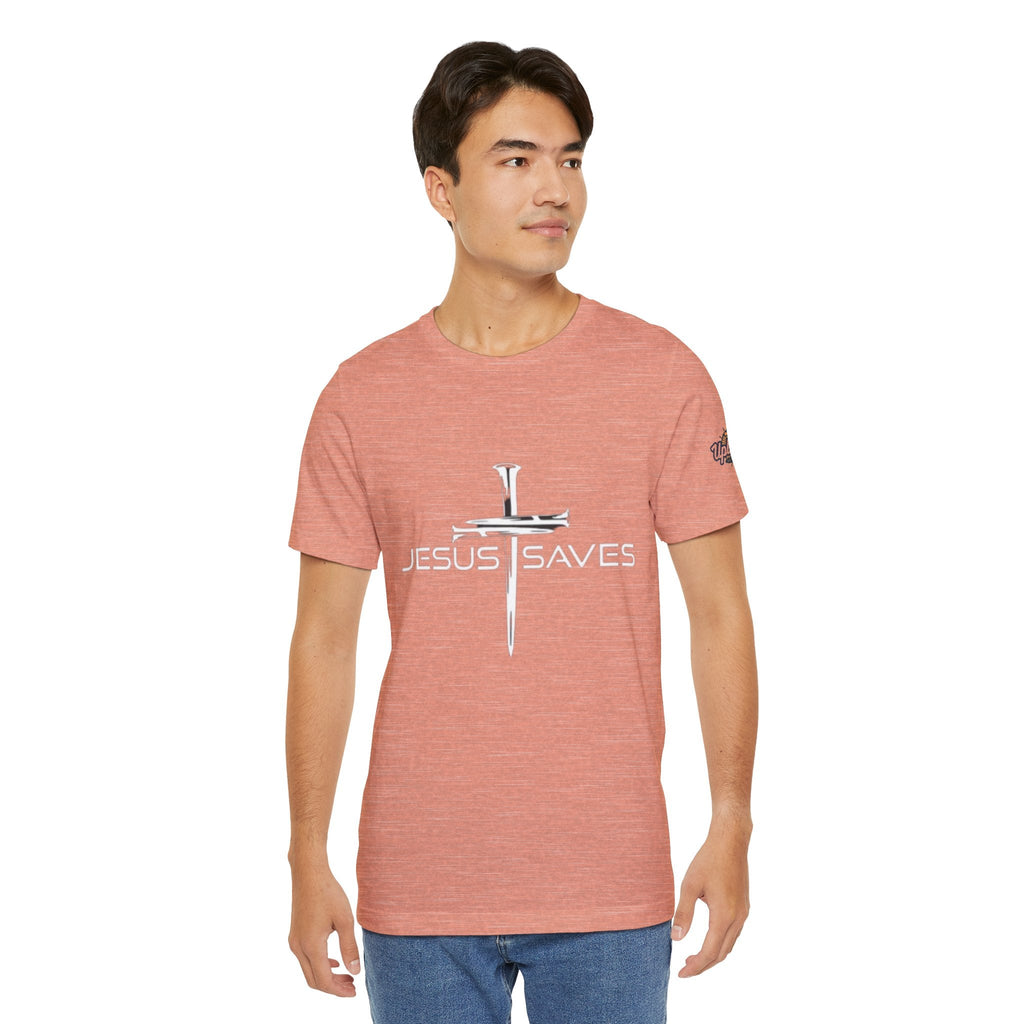 Copy of Jesus Saves T-shirt – 3 Nails Crucifix Cross Christian T-shirt for Redemption Faith & Bold Salvation Printify