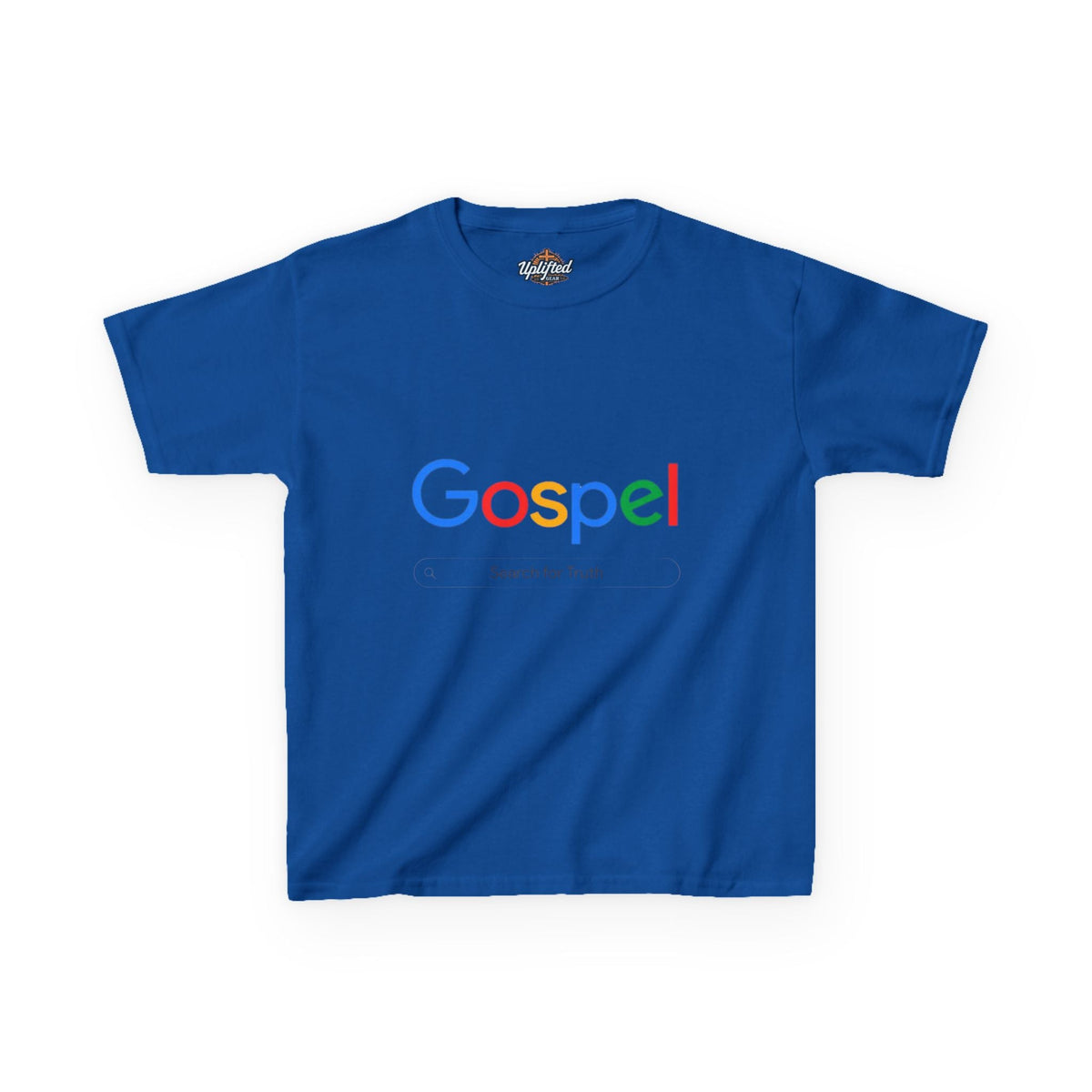 Kids Tee — "Gospel" Colorful Search-Style Logo Printify