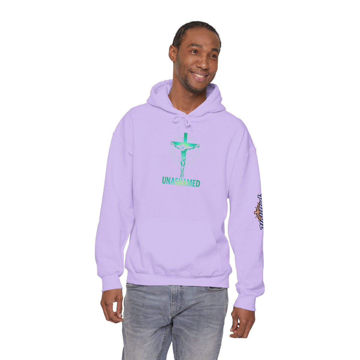 Unashamed Hoodie – Romans 1:16 Crucifixion Christian Hoodie for Bold Unwavering Faith Printify