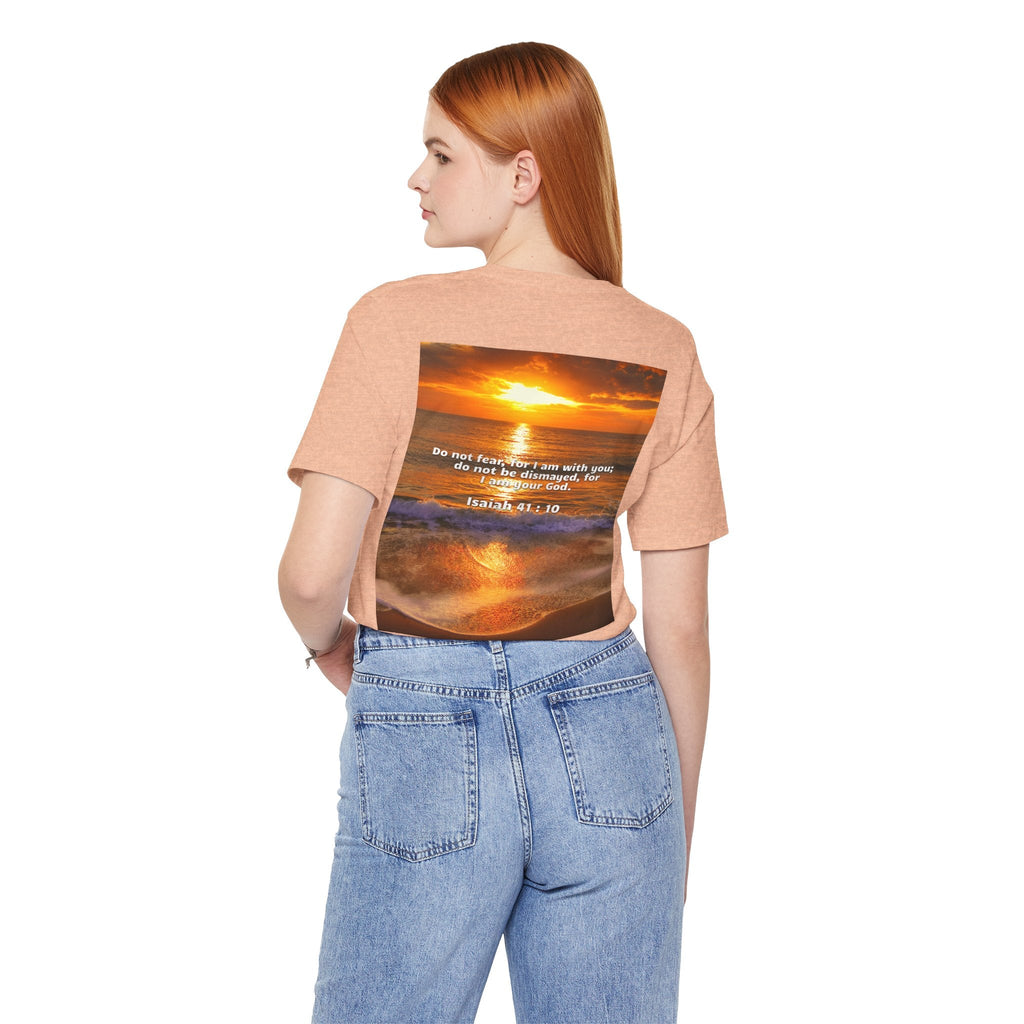Bible Verse Unisex - Isaiah 41 : 10 Jersey Short Sleeve Tee Printify