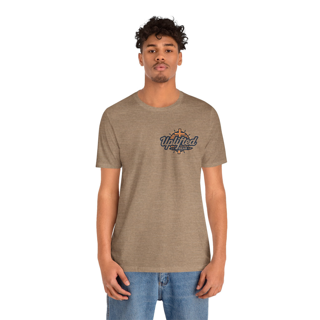 Religious Graphic Tee with Armor Of God Design Unisex Jersey Short Sleeve Tee Printify