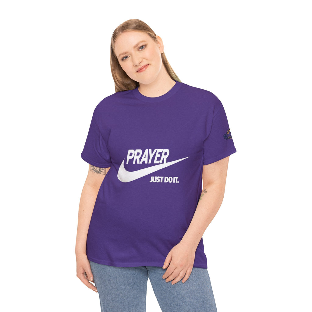 Prayer Just Do It T-shirt - Funny Christian Nike Parody T-shirt - Faith Gear Printify