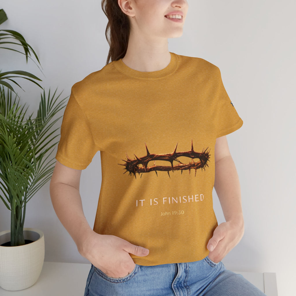 It Is Finished Crown of Thorns Tee — Christian John 19:30 Faith Shirt Printify