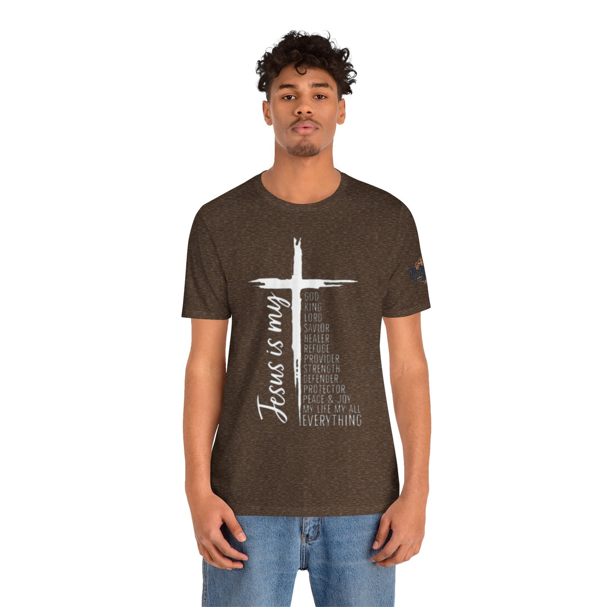 Jesus Is My Everything T-shirt – Cross List God King Lord Savior Christian T-shirt for Total Surrender Faith Printify
