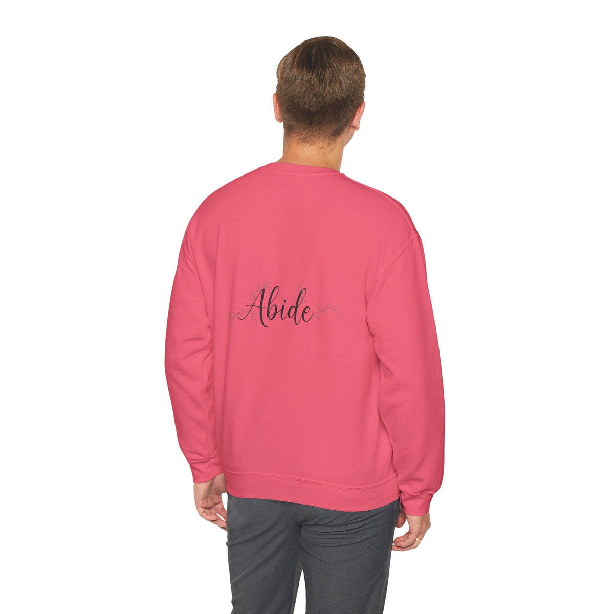 Abide Sweatshirt – Vine Wrapped John 15:5 Christian Sweatshirt for Cozy Devotion Printify