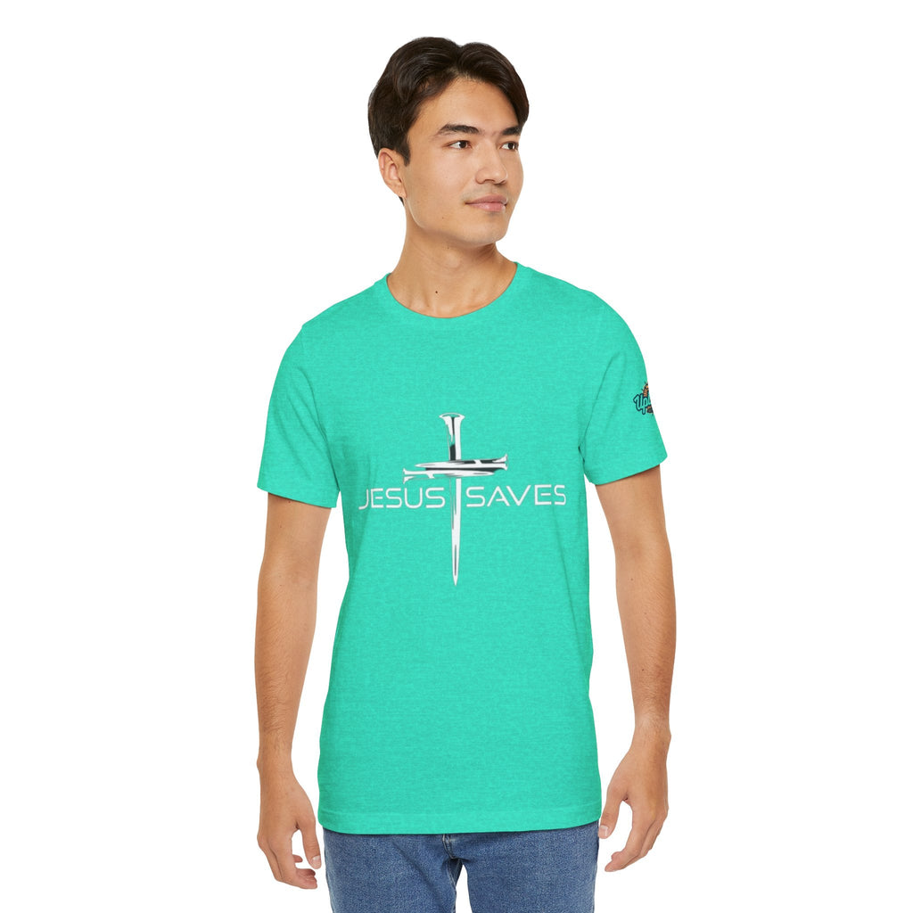 Copy of Jesus Saves T-shirt – 3 Nails Crucifix Cross Christian T-shirt for Redemption Faith & Bold Salvation Printify