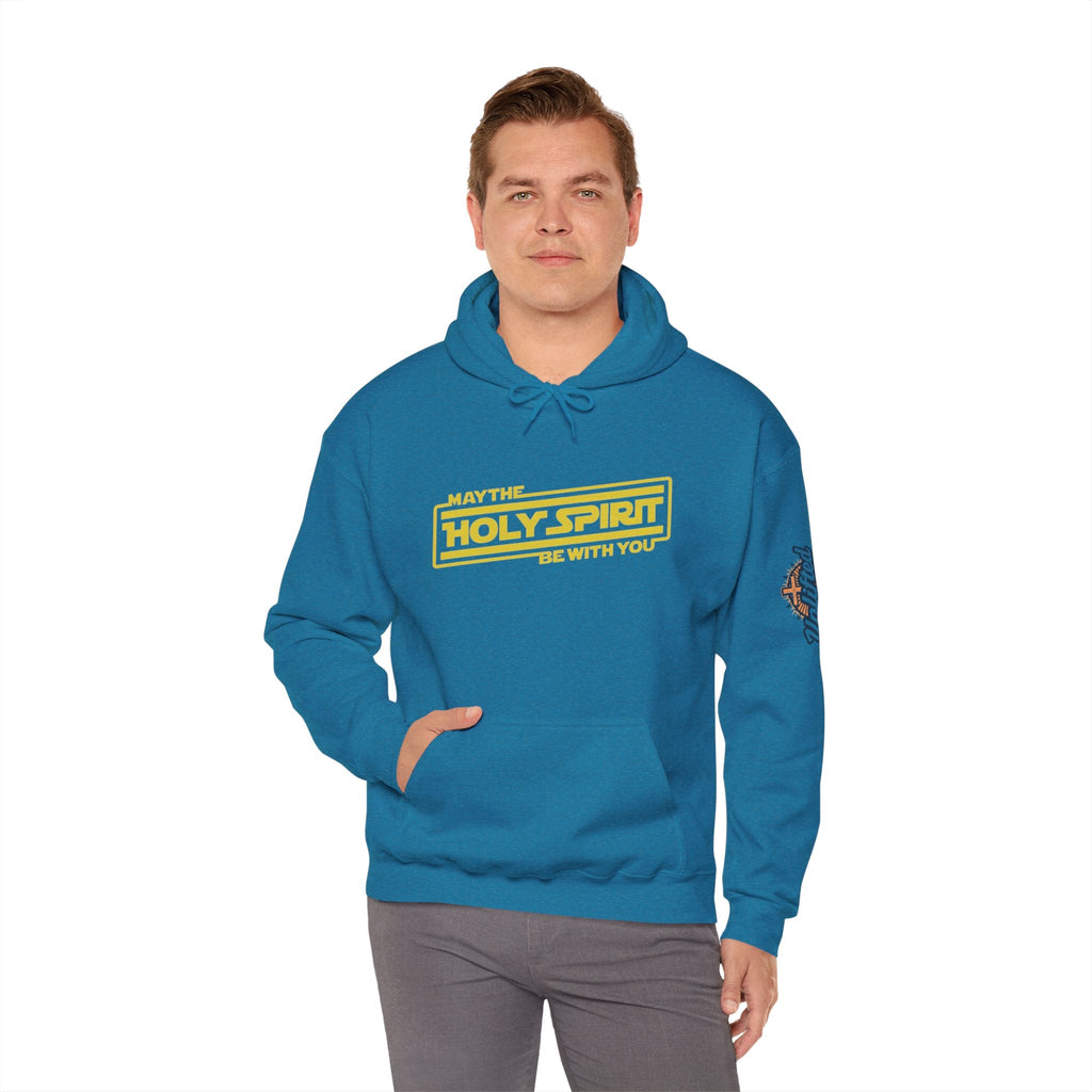 May the Holy Spirit Be With You Hoodie - Christian Star Wars Parody Hoodie Printify