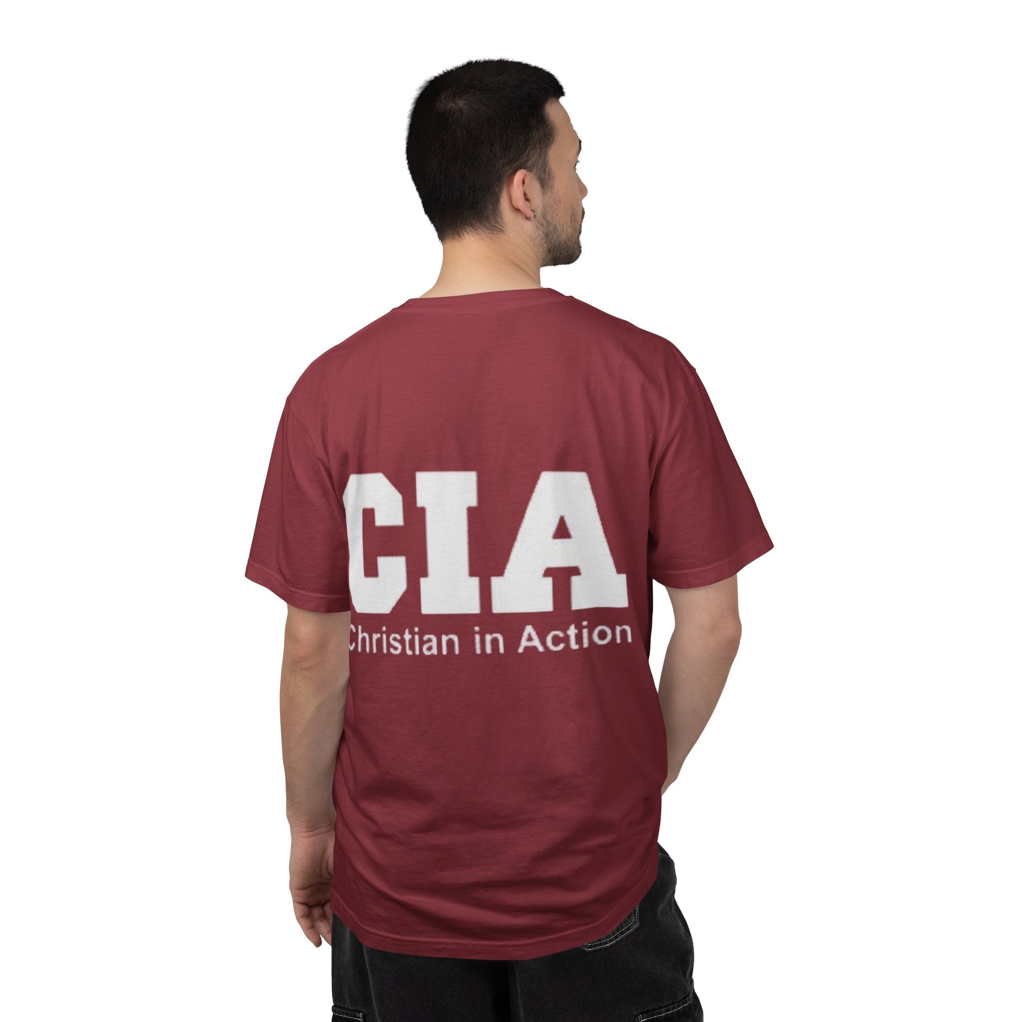 CIA Christian in Action T-shirt - Funny Faith Parody T-shirt - Mission Ready Apparel Printify