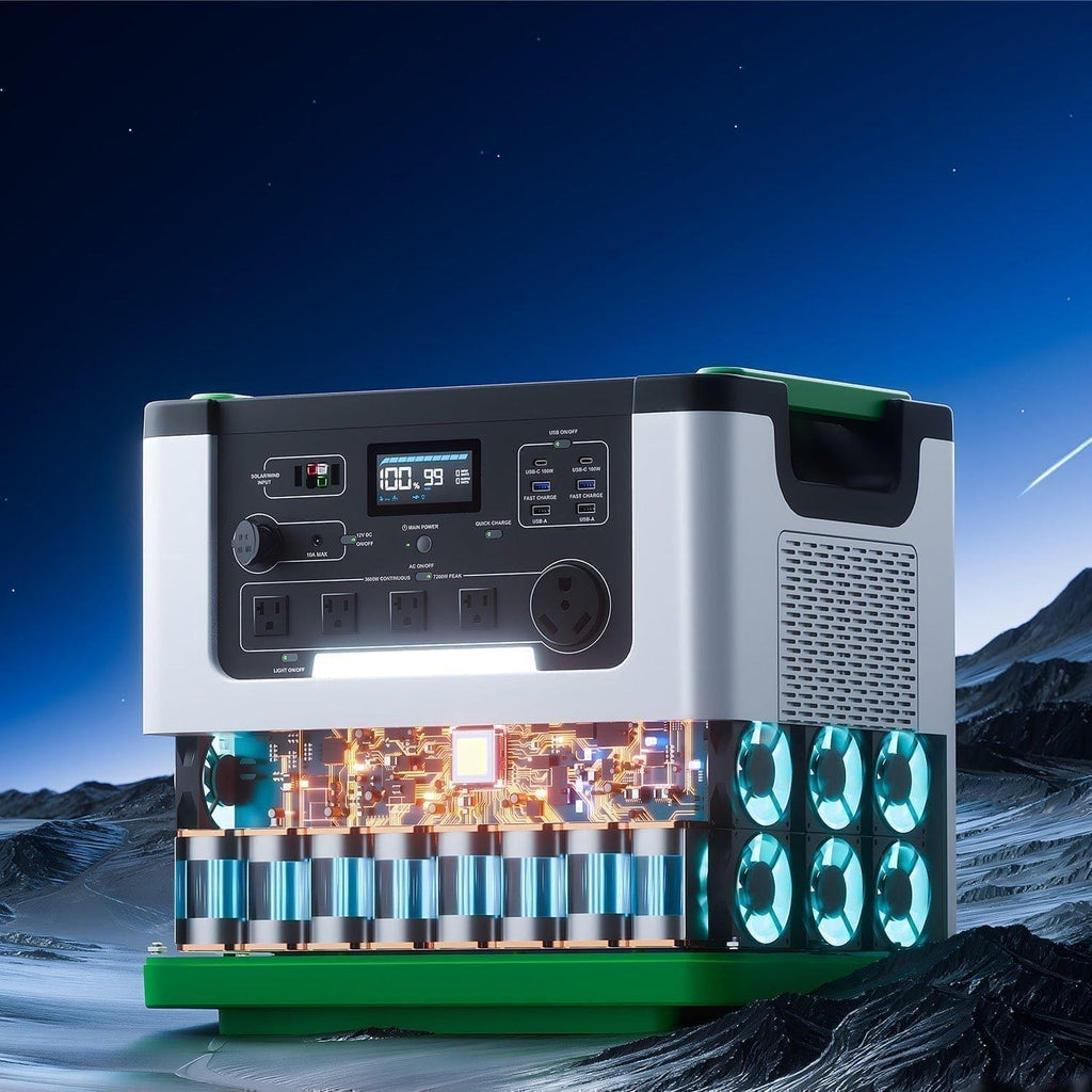 Nature's Generator Lithium 3600 Solar Generator and Transfer Switch Nature's Generator