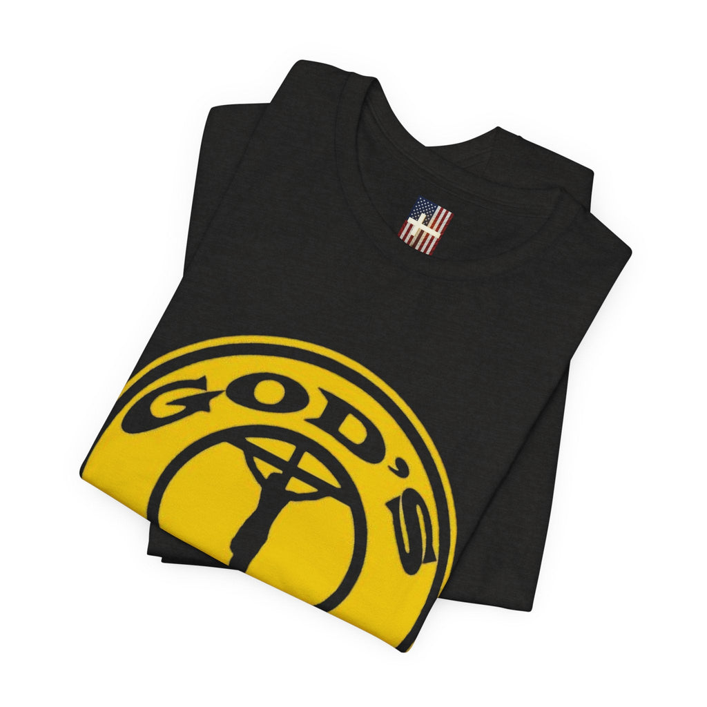 God's Gym T-Shirt — "Let Him Lift Your Weights" Christian Fitness Tee Printify