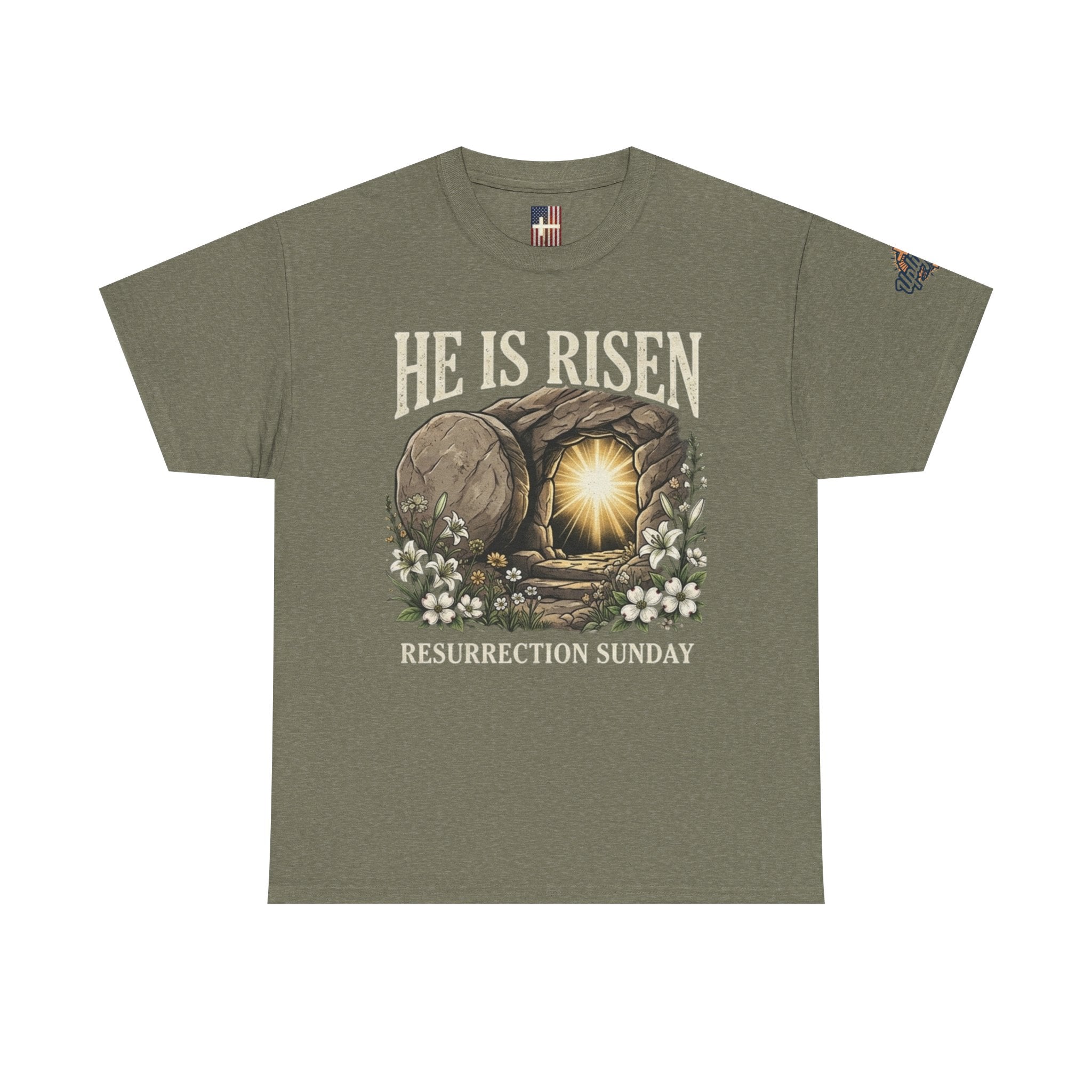 He Is Risen T-Shirt — Jesus Christ Resurrection Easter Tee Printify