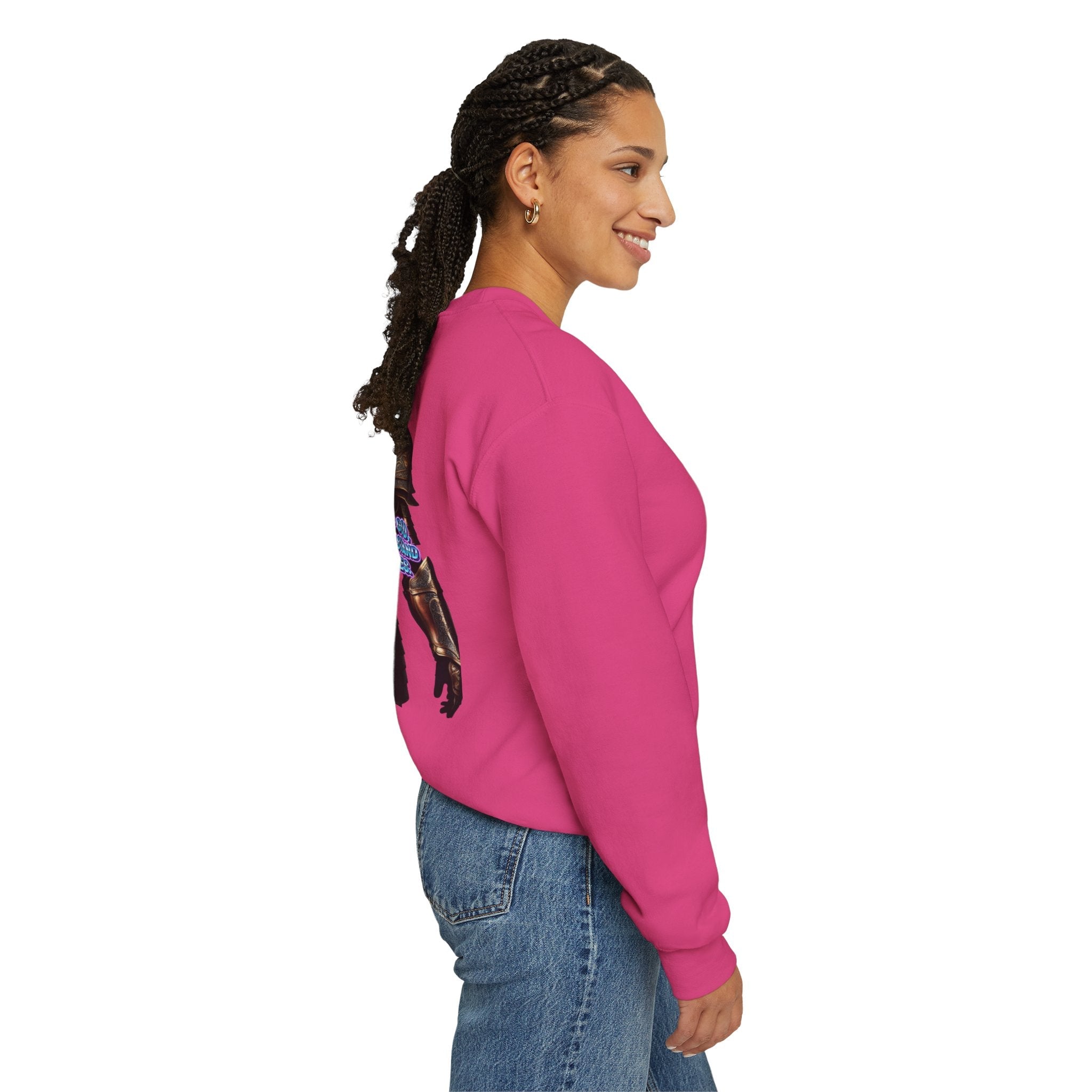 Religious Graphic Armor Of God Design - Unisex Heavy Blend™ Crewneck Sweatshirt Printify