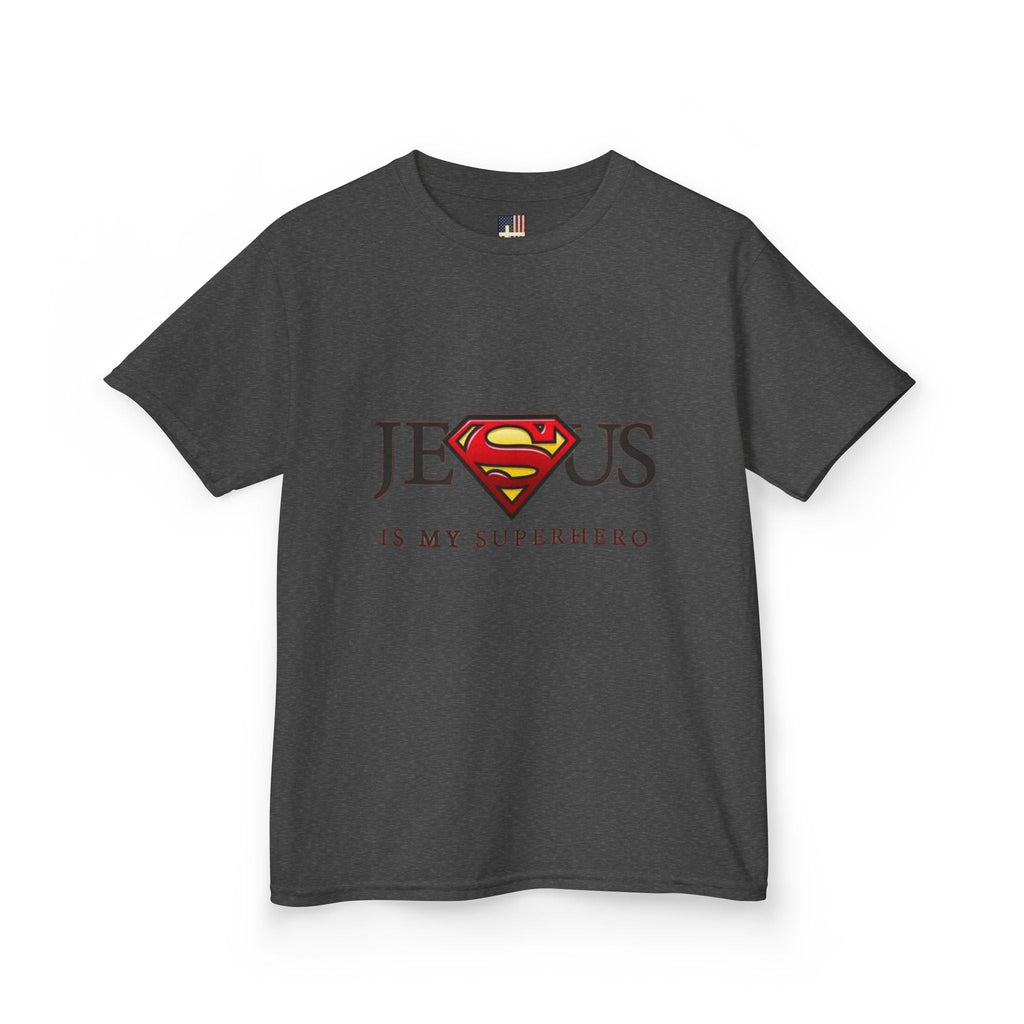 Jesus Is My Superhero T-Shirt — Faith-Based Superman-Inspired Tee Printify