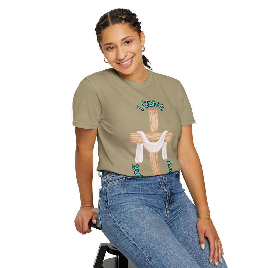 I Can’t, But I Know a Guy T-Shirt – Jesus Cross Christian Tee for Faithful Humor Printify