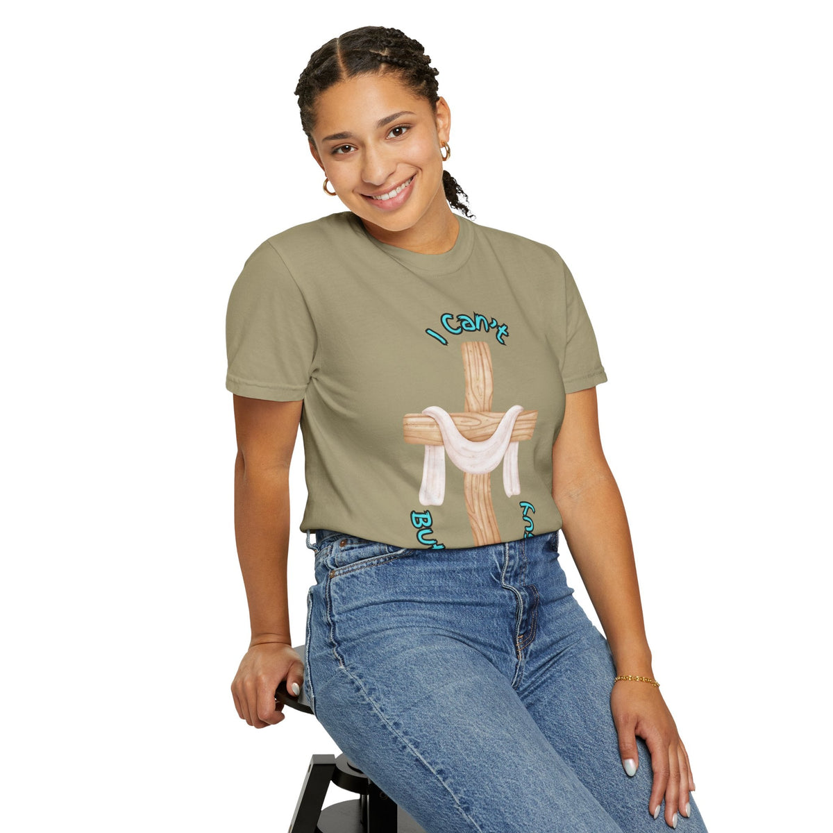 I Can’t, But I Know a Guy T-Shirt – Jesus Cross Christian Tee for Faithful Humor Printify