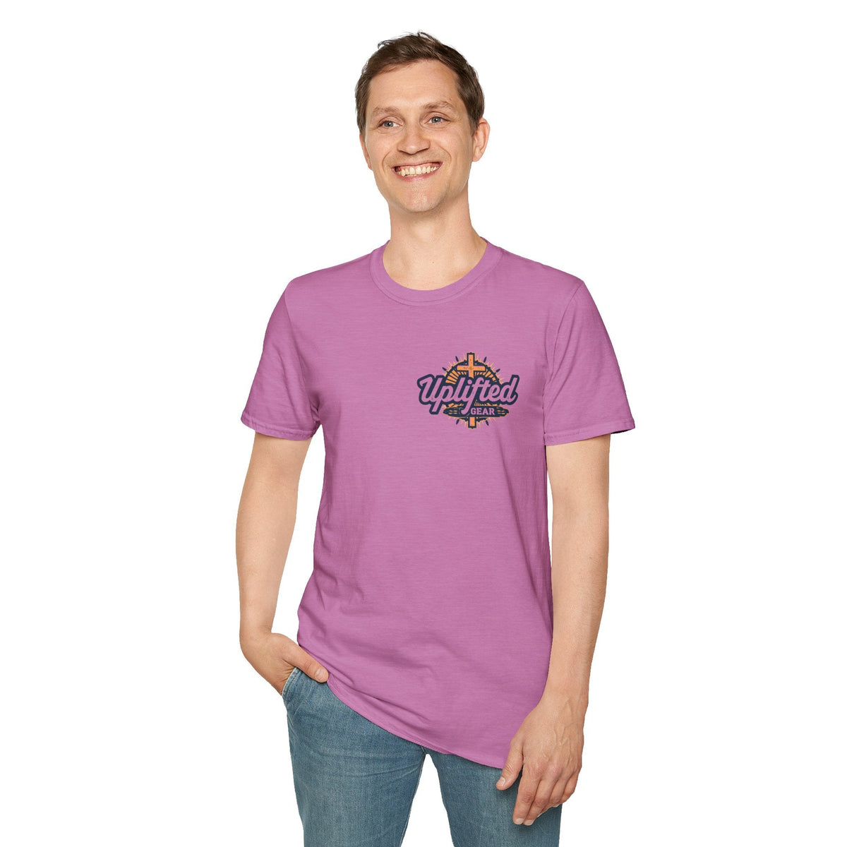 Religious Graphic Tee with Armor Of God Design - Unisex Softstyle T-Shirt Printify