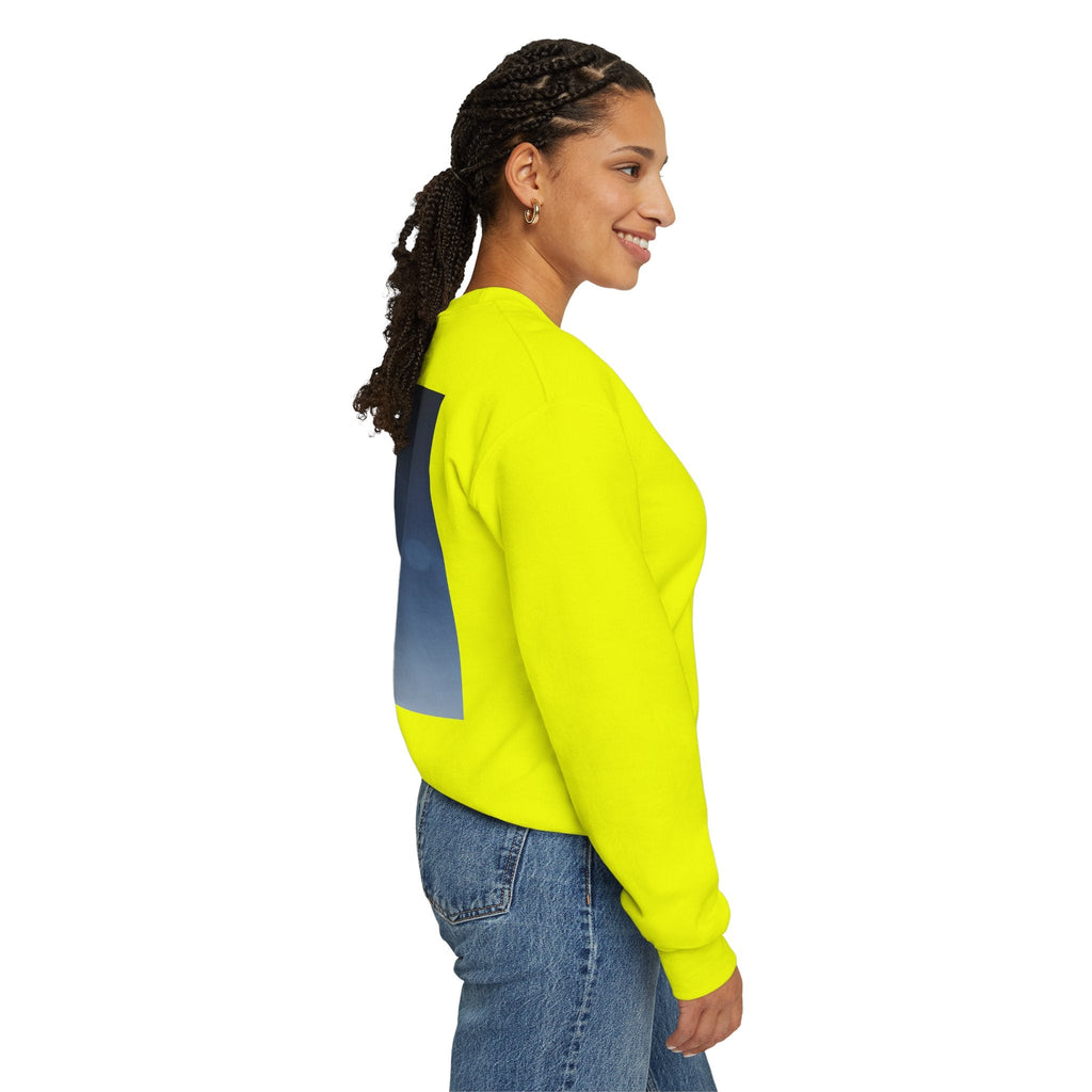 Walk by Faith, Not by Sight Sweatshirt – Moonlit Footprints Christian Sweatshirt for Cozy Nights Printify