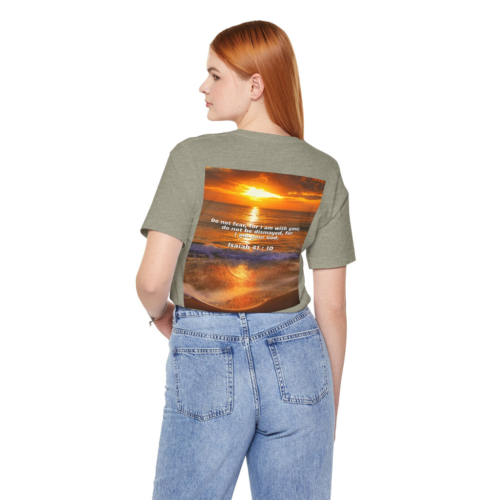 Bible Verse Unisex - Isaiah 41 : 10 Jersey Short Sleeve Tee Printify