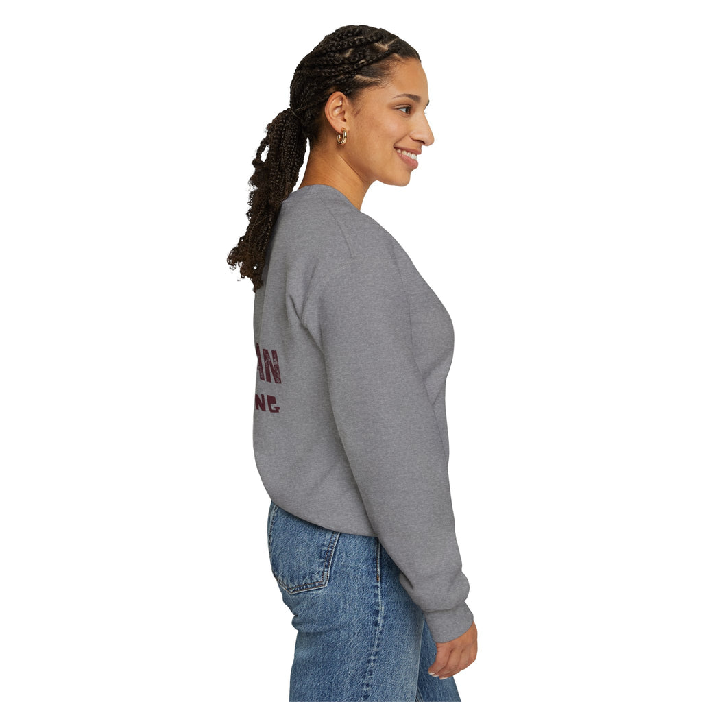 Theologian in Training Sweatshirt – Open Bible & Cross Christian Sweatshirt for Faithful Growth Printify