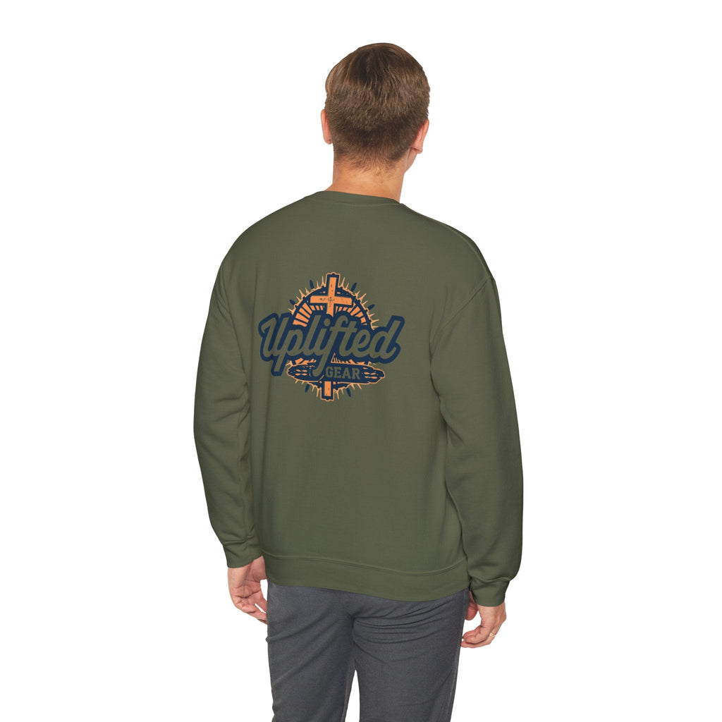 Uplifted Gear Christian Logo Sweatshirt Printify