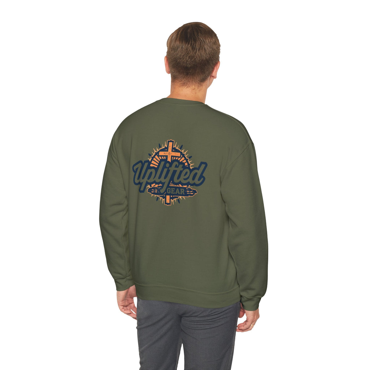 Uplifted Gear Christian Logo Sweatshirt Printify