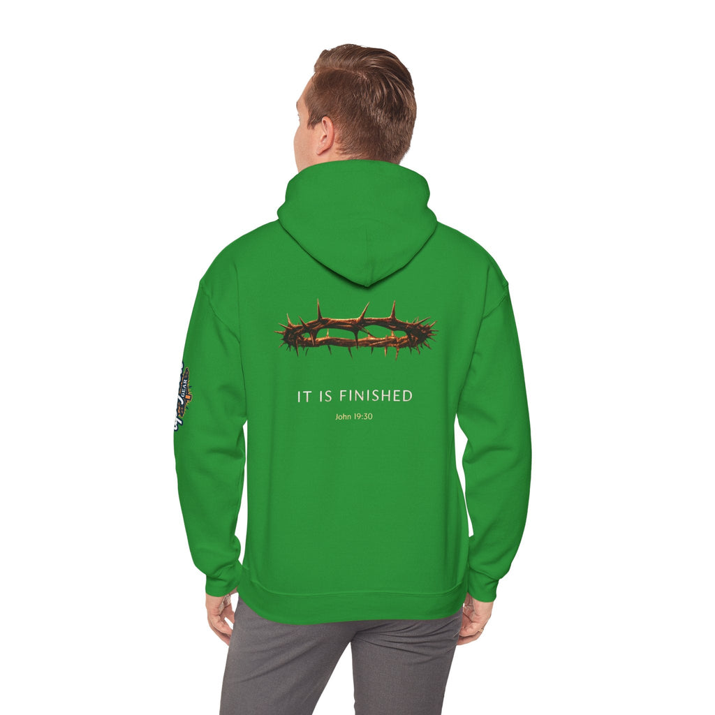 It Is Finished Crown of Thorns Hoodie — Christian John 19:30 Faith Hoodie Printify