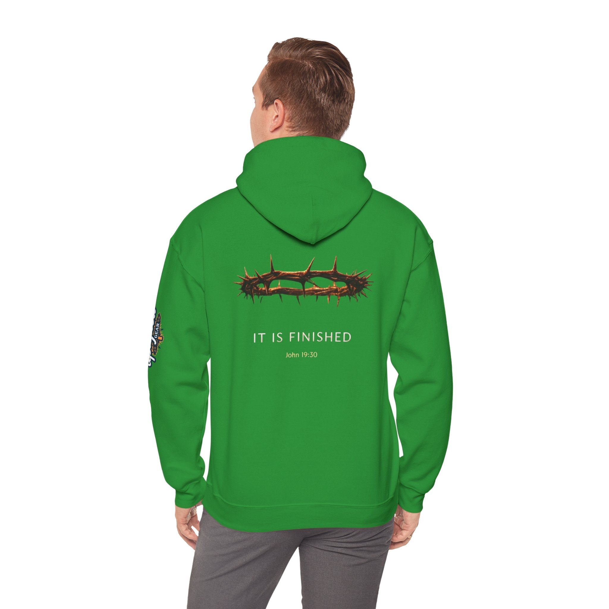 It Is Finished Crown of Thorns Hoodie — Christian John 19:30 Faith Hoodie Printify