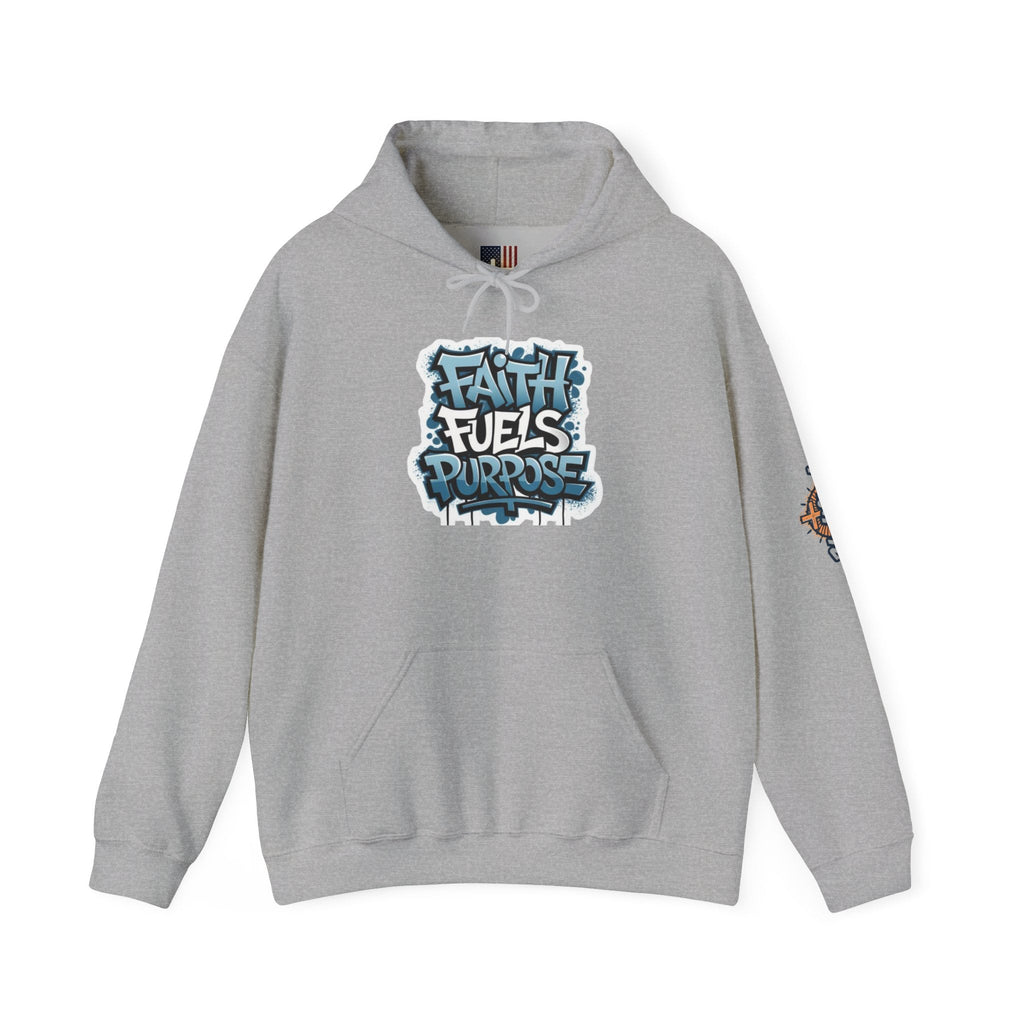 Faith Fuels Purpose Hoodie – Inspirational Christian Sweatshirt for Divine Drive & Unstoppable Belief Printify