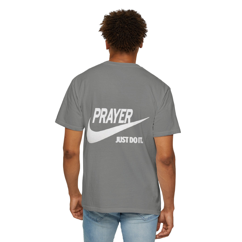 Prayer Just Do It T-shirt - Funny Christian Nike Parody T-shirt - Faith Gear Printify