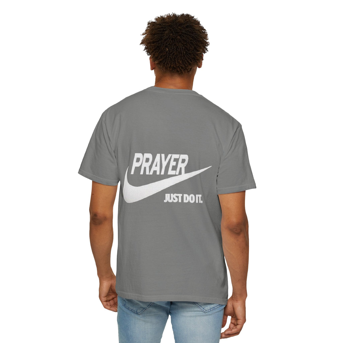Prayer Just Do It T-shirt - Funny Christian Nike Parody T-shirt - Faith Gear Printify