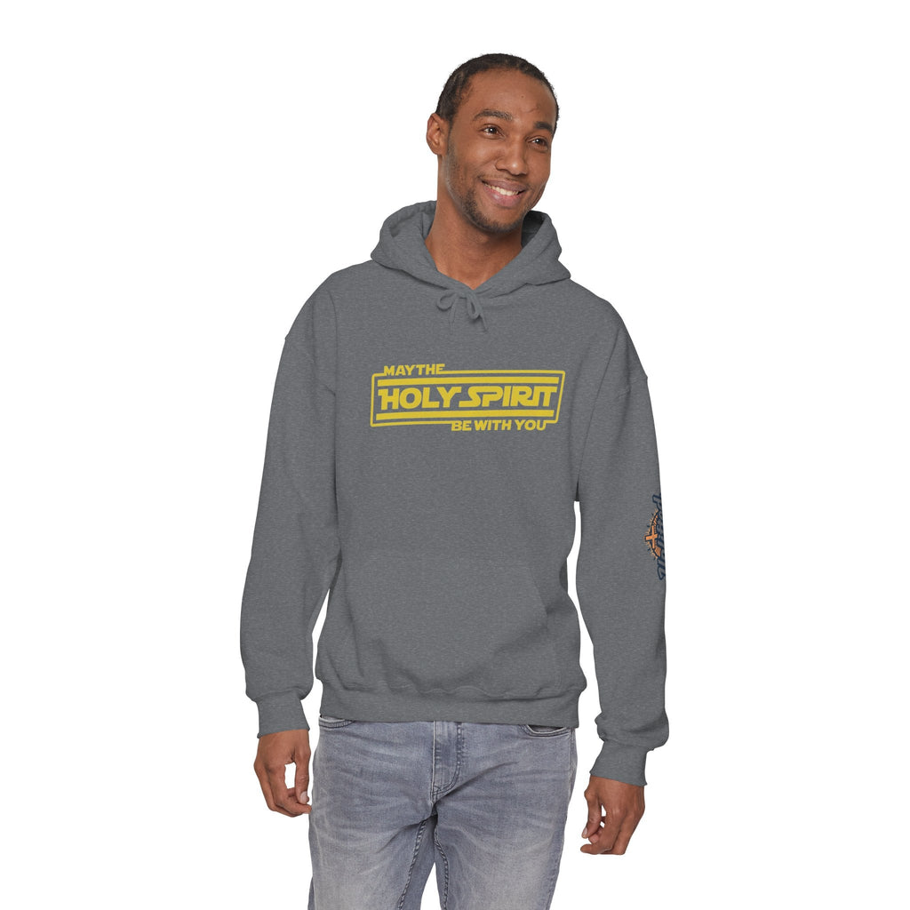 May the Holy Spirit Be With You Hoodie - Christian Star Wars Parody Hoodie Printify