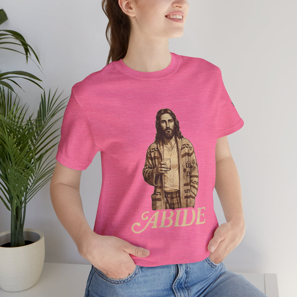 Abide Vintage Jesus Tee — "The Dude" Graphic Christian T-Shirt Printify