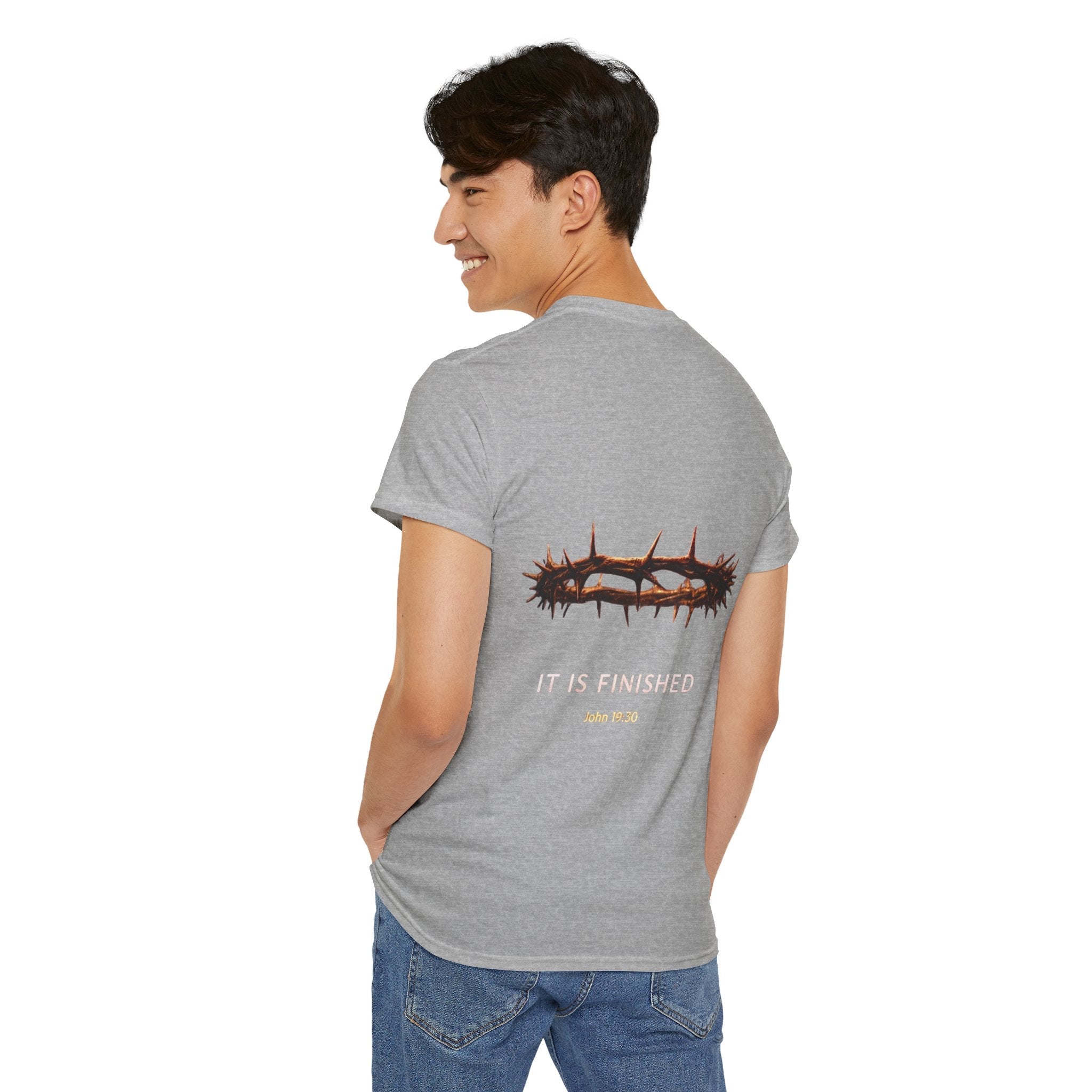 It Is Finished Crown of Thorns Tee — Christian John 19:30 Faith Shirt Printify