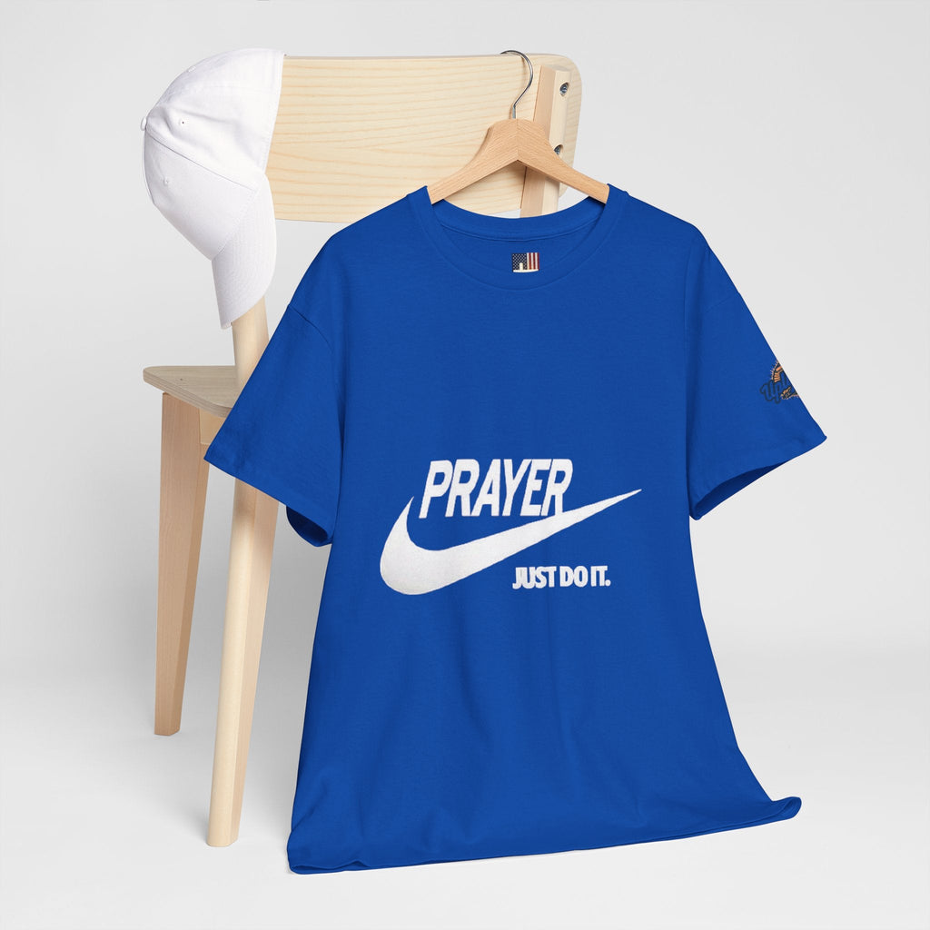 Prayer Just Do It T-shirt - Funny Christian Nike Parody T-shirt - Faith Gear Printify