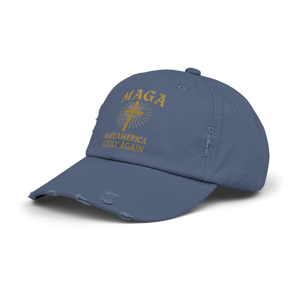 Make America Godly Again Hat – MAGA Christian Patriotic Embroidered Cap for Faith & Freedom Printify