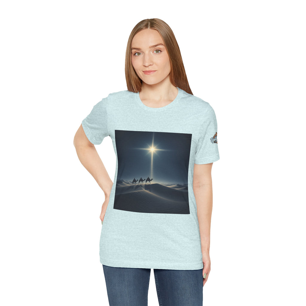 3 Wise Men T-shirt – Magi Camels Nativity Journey Christian Christmas T-shirt for Epiphany Faith & Holy Night Printify