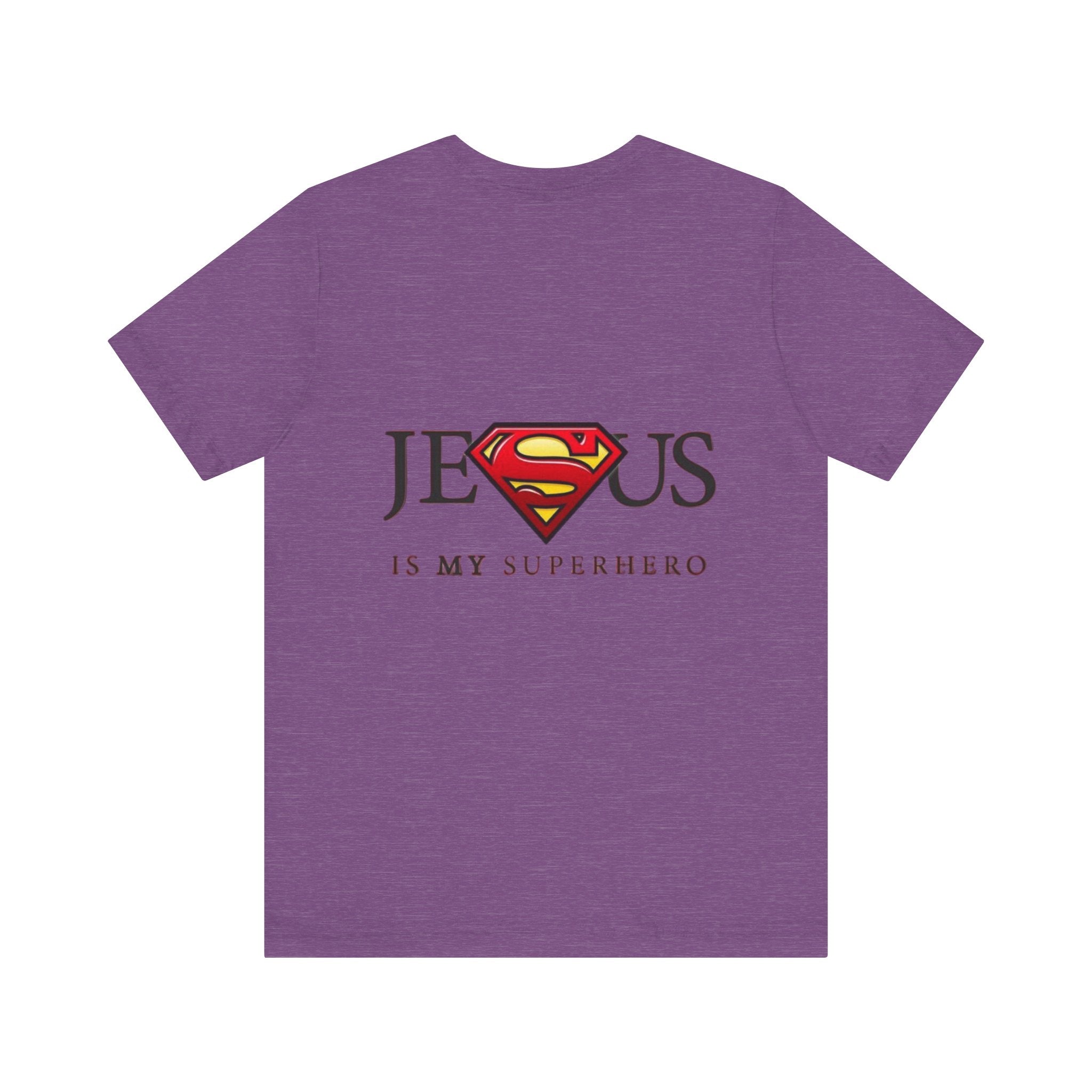 Jesus Is My Superhero T-Shirt — Faith-Based Superman-Inspired Tee Printify