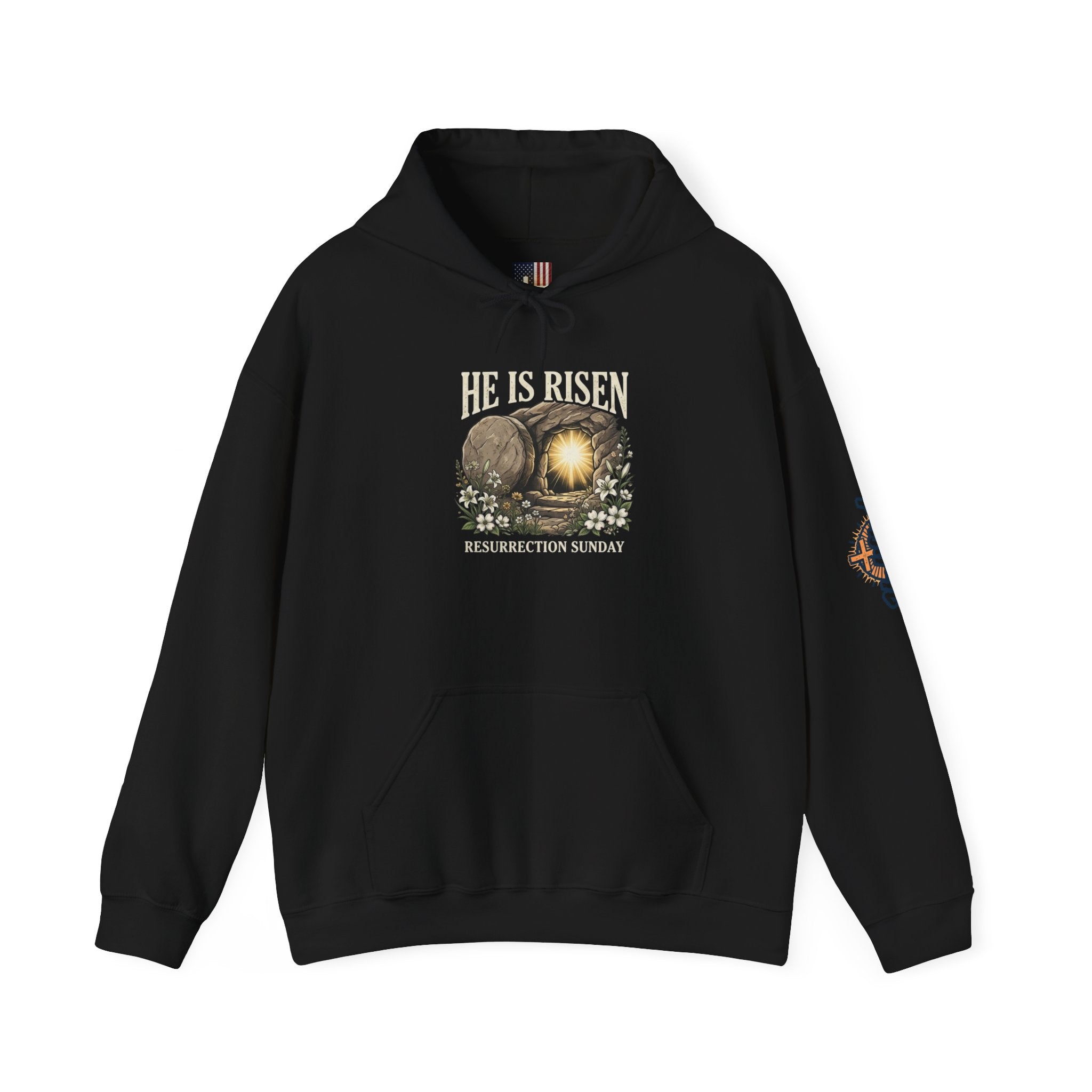 He Is Risen Hoodie — Jesus Christ Resurrection Easter Hoodie Printify