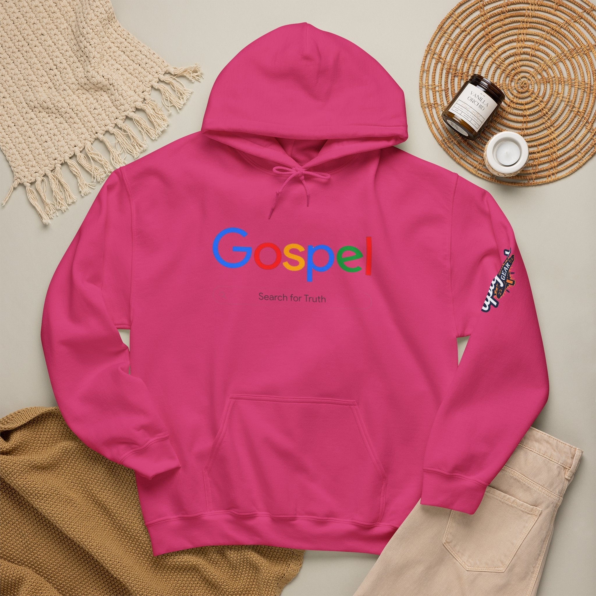 Gospel Hoodie — "Search for Truth" Christian Faith Pullover Printify