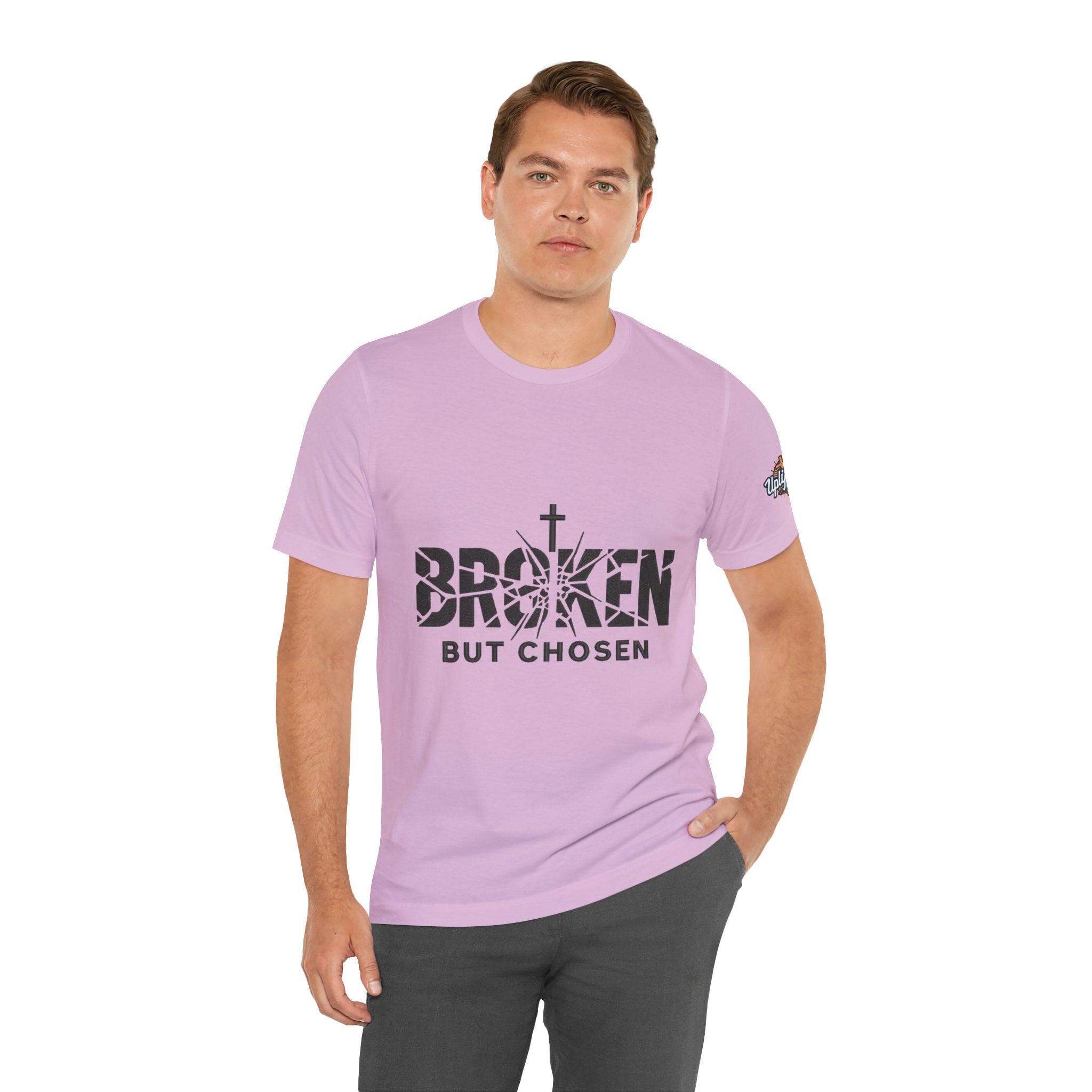 Broken But Chosen T-Shirt — Inspirational Faith Graphic Tee Printify
