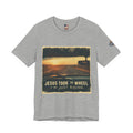 Jesus Took the Wheel I'm Just Riding T-shirt – Funny Christian Convertible Car T-shirt for Surrendered Faith & Humor Printify