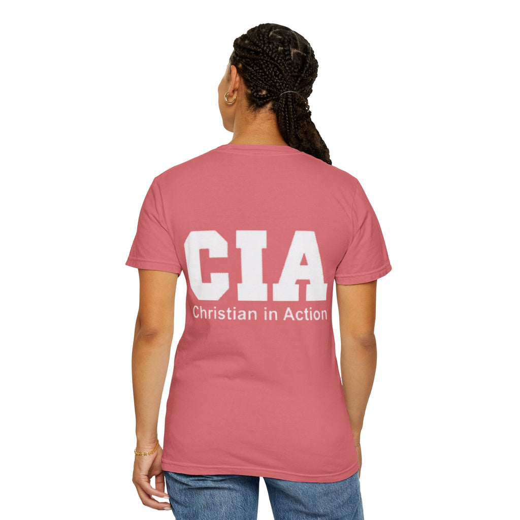 CIA Christian in Action T-shirt - Funny Faith Parody T-shirt - Mission Ready Apparel Printify