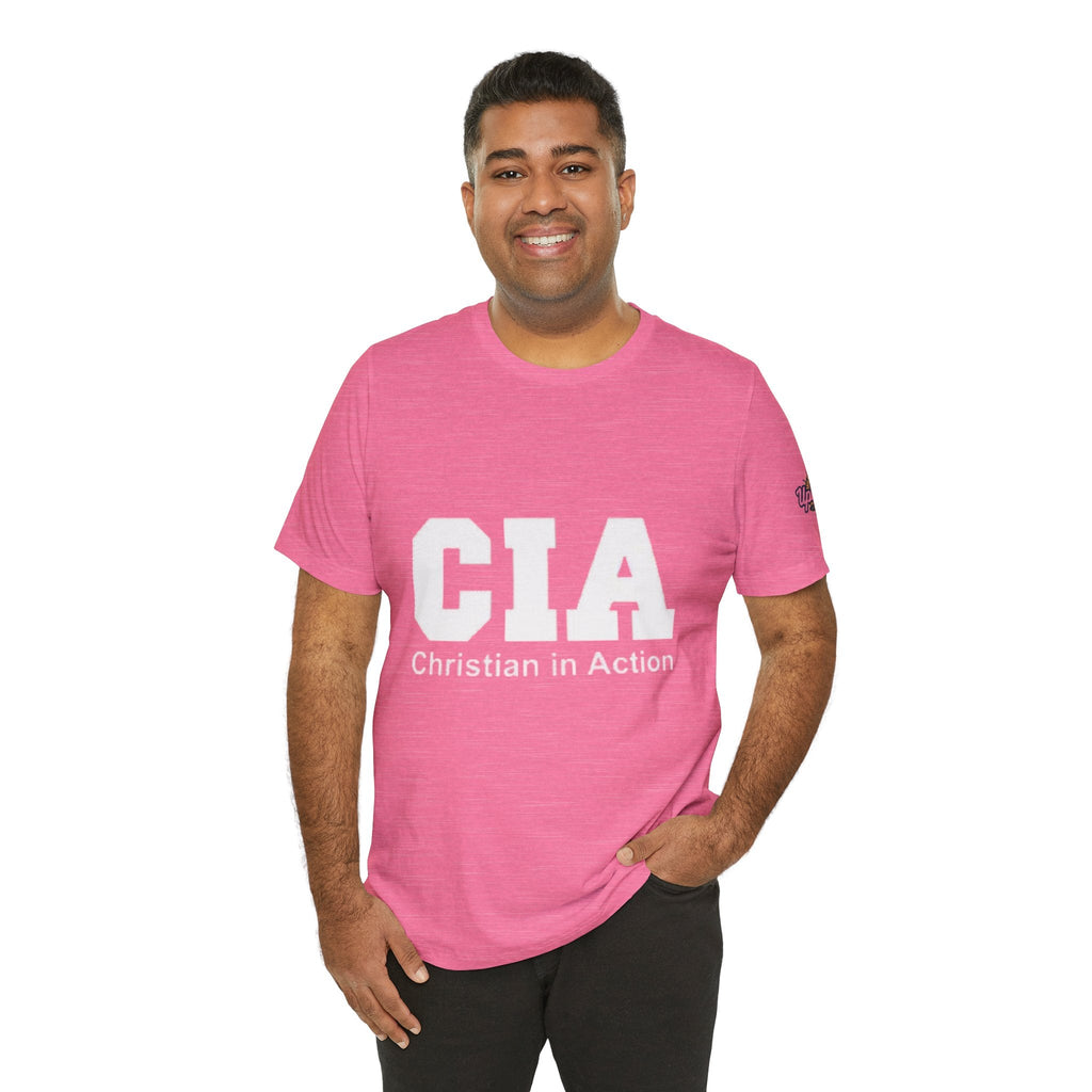 CIA Christian in Action T-shirt - Funny Faith Parody T-shirt - Mission Ready Apparel Printify