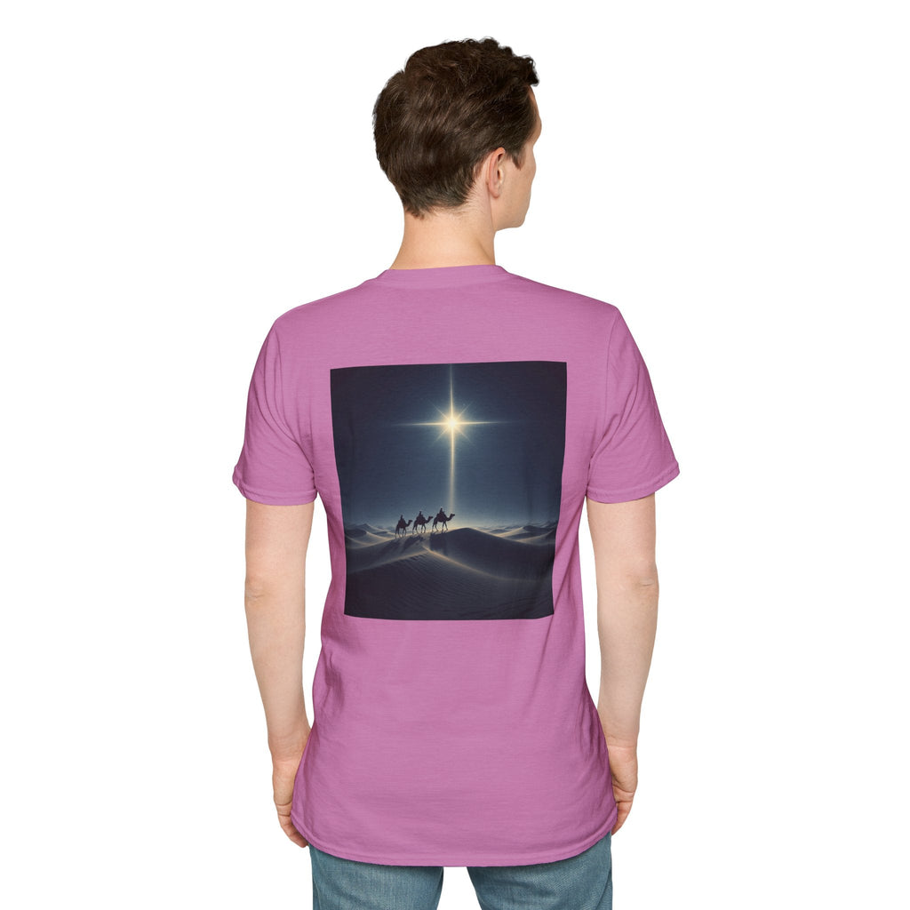 3 Wise Men T-shirt – Magi Camels Nativity Journey Christian Christmas T-shirt for Epiphany Faith & Holy Night Printify