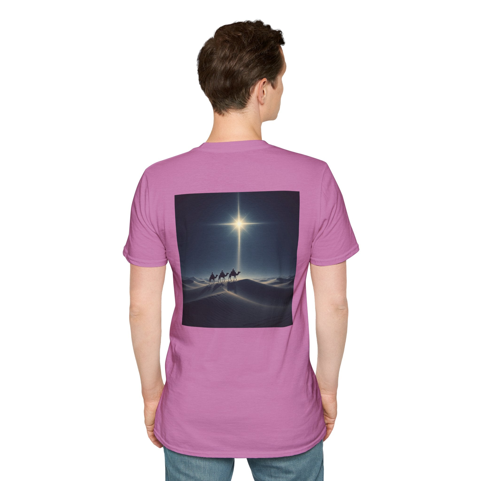 3 Wise Men T-shirt – Magi Camels Nativity Journey Christian Christmas T-shirt for Epiphany Faith & Holy Night Printify